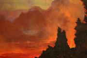 Jules Tavernier Kilauea Caldera, Sandwich Islands, oil painting